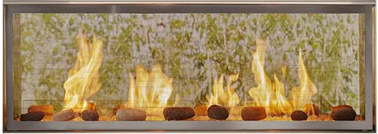 Monessen Outdoor Lifestyles 48" Lanai See-Through Linear Fireplace with IntelliFire Plus Ignition