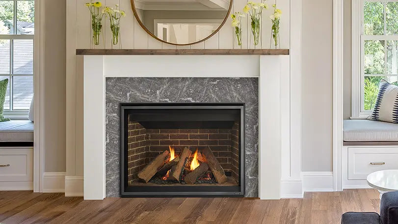 Majestic 36" Meridian Platinum Gas Fireplace with Intellifire Touch Ignition