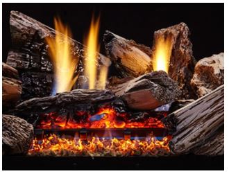 Monessen 30" Moxie 8-Piece Burncrete Hybrid Log Set (Logs Only).