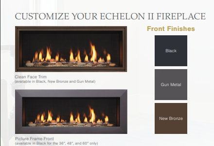 Majestic Echelon II 36" Direct Vent Fireplace with IntelliFire Touch Ignition System