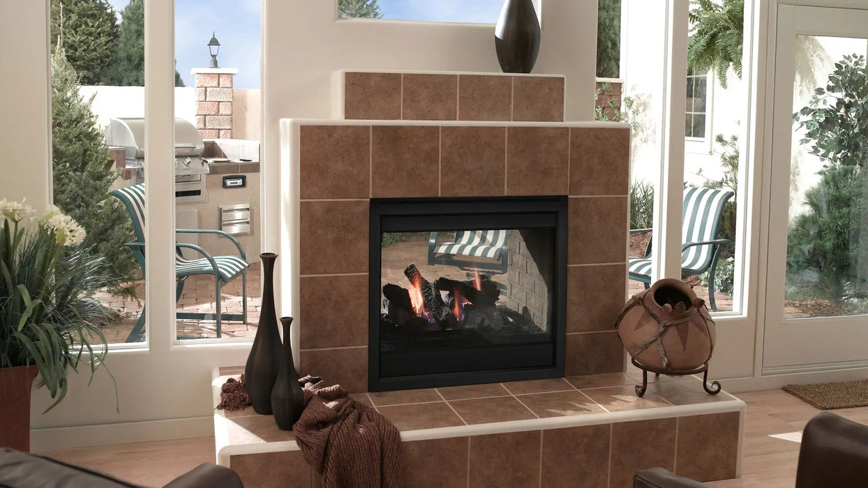 Monessen Outdoor Lifestyles Twilight 36" Indoor/Outdoor See-Through Gas Fireplace with IntelliFire